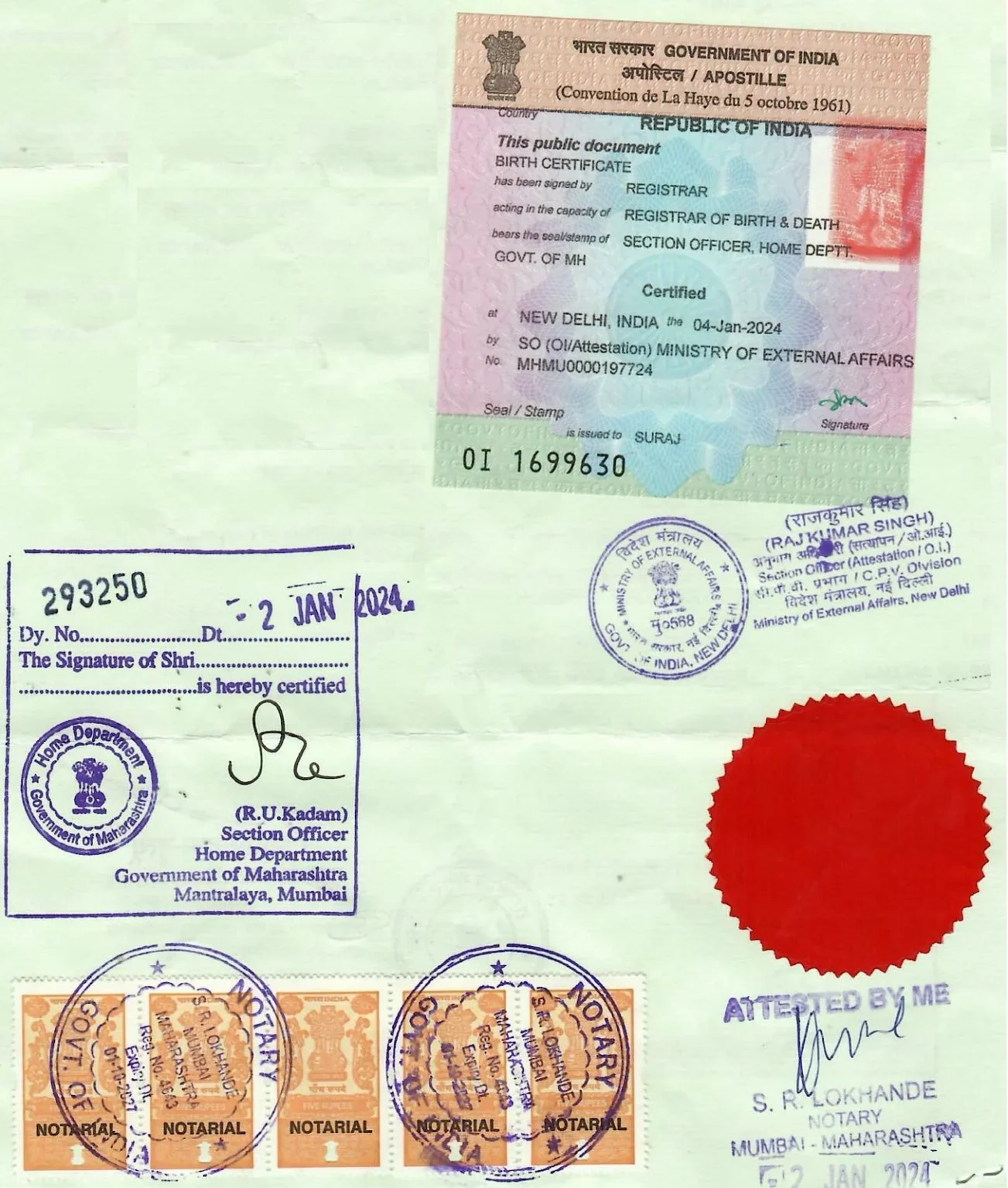 Apostilled Import Export Code IEC certificate with official MEA stamp for international trade compliance.