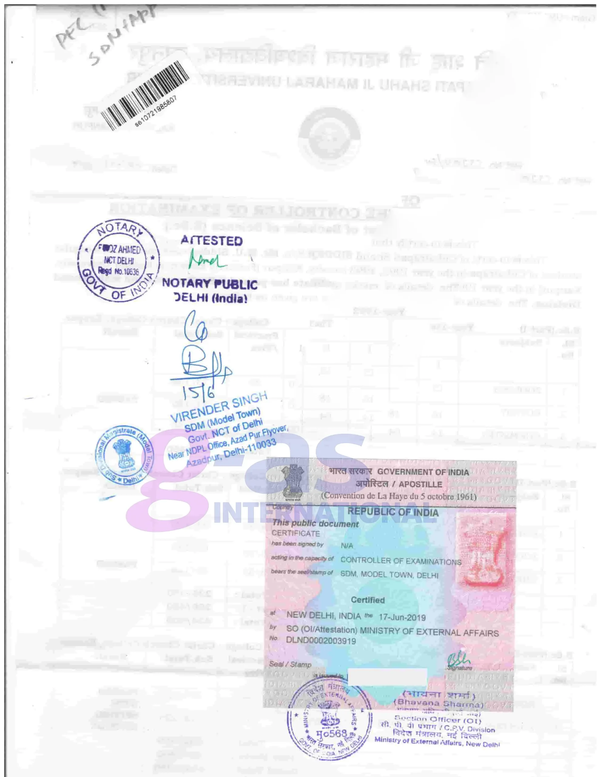 Belarus Apostille Services in India certificate legalized