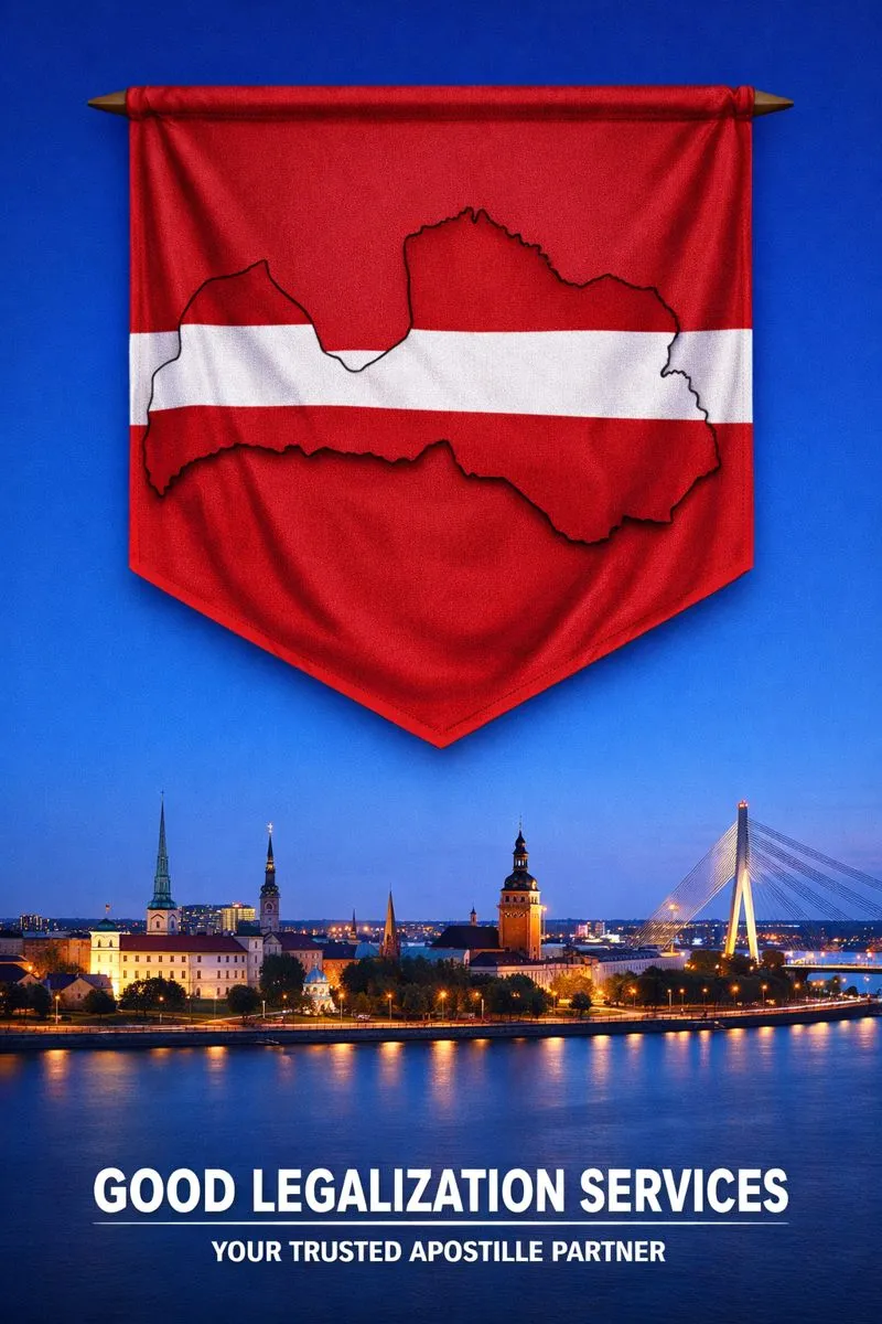 Latvia Apostille Services in India processed document with official verification and apostille stamp