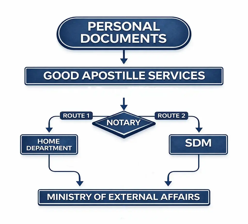 Personal Certificate MEA Apostille Procedure