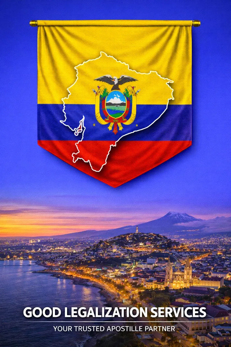 MEA Apostille for Ecuador service banner graphic for document authentication and legalization