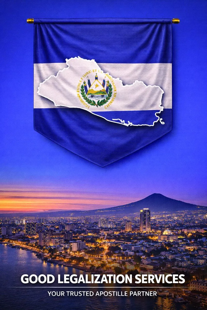 MEA Apostille for El Salvador banner representing official document authentication and legalization process