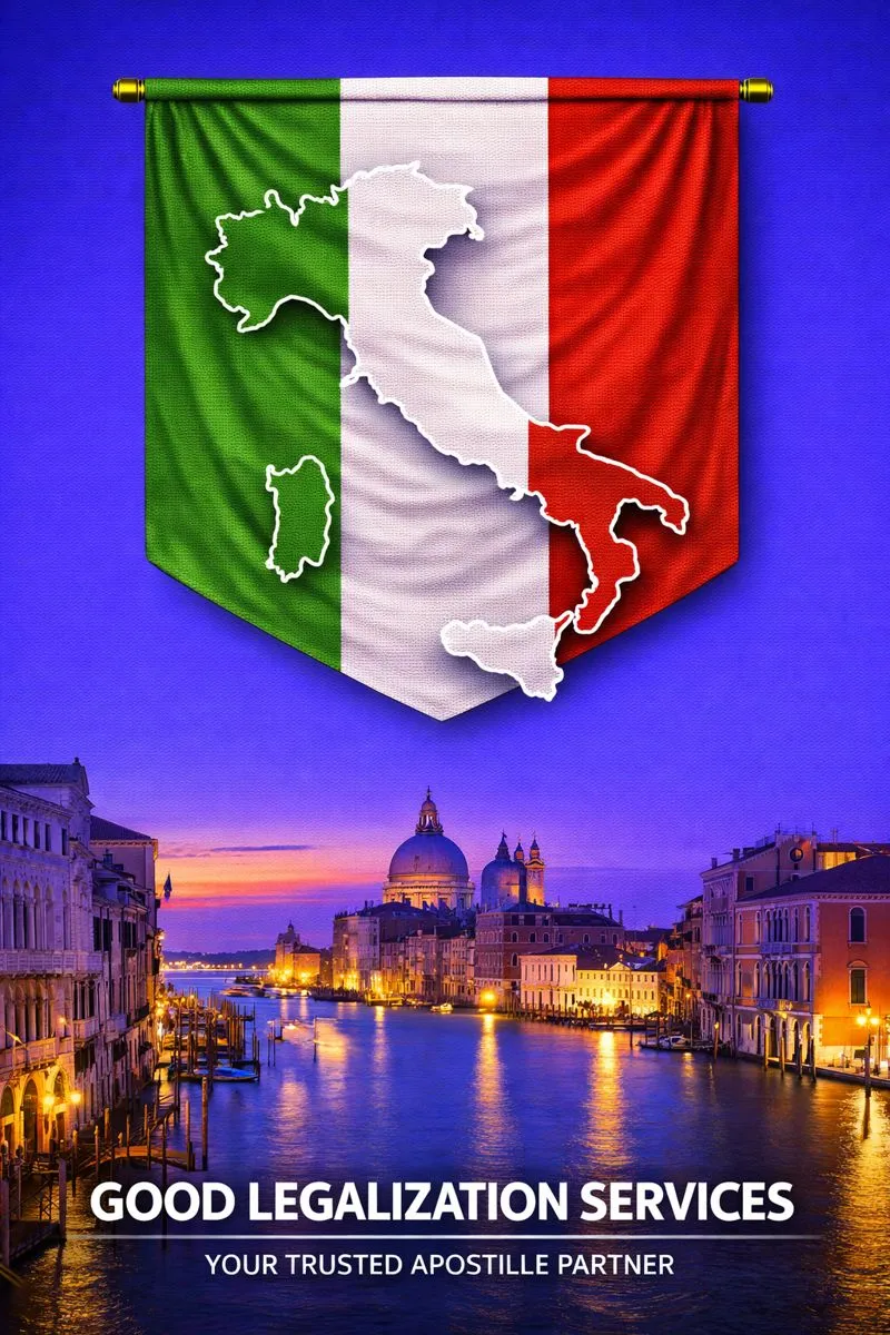 Official documents ready for MEA Apostille for Italy processing