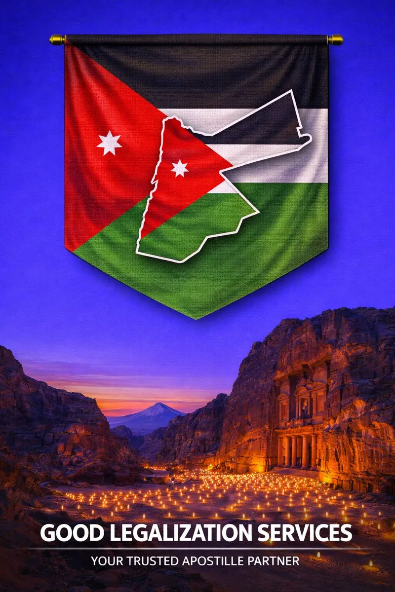 MEA Apostille for Jordan on official document