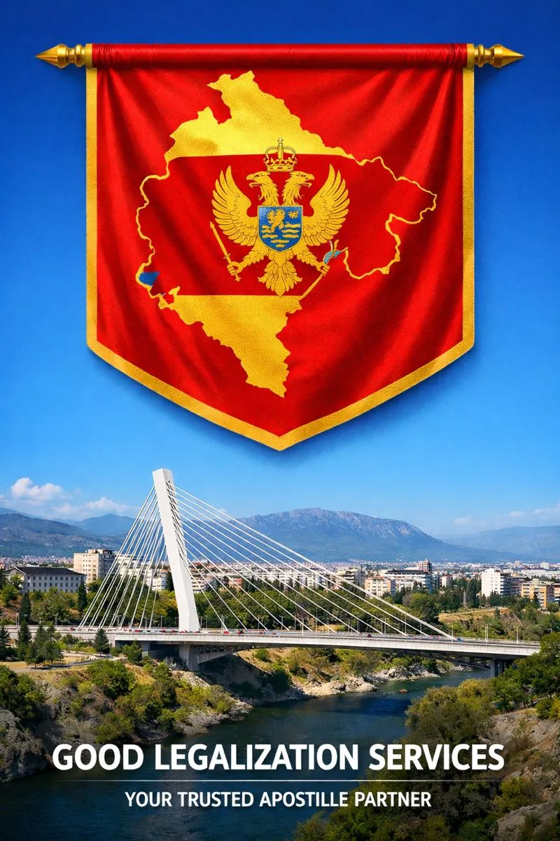 MEA Apostille for Montenegro document verification stamp process