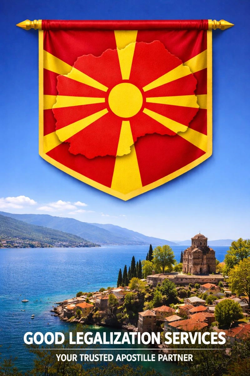 MEA Apostille for North Macedonia document authentication seal