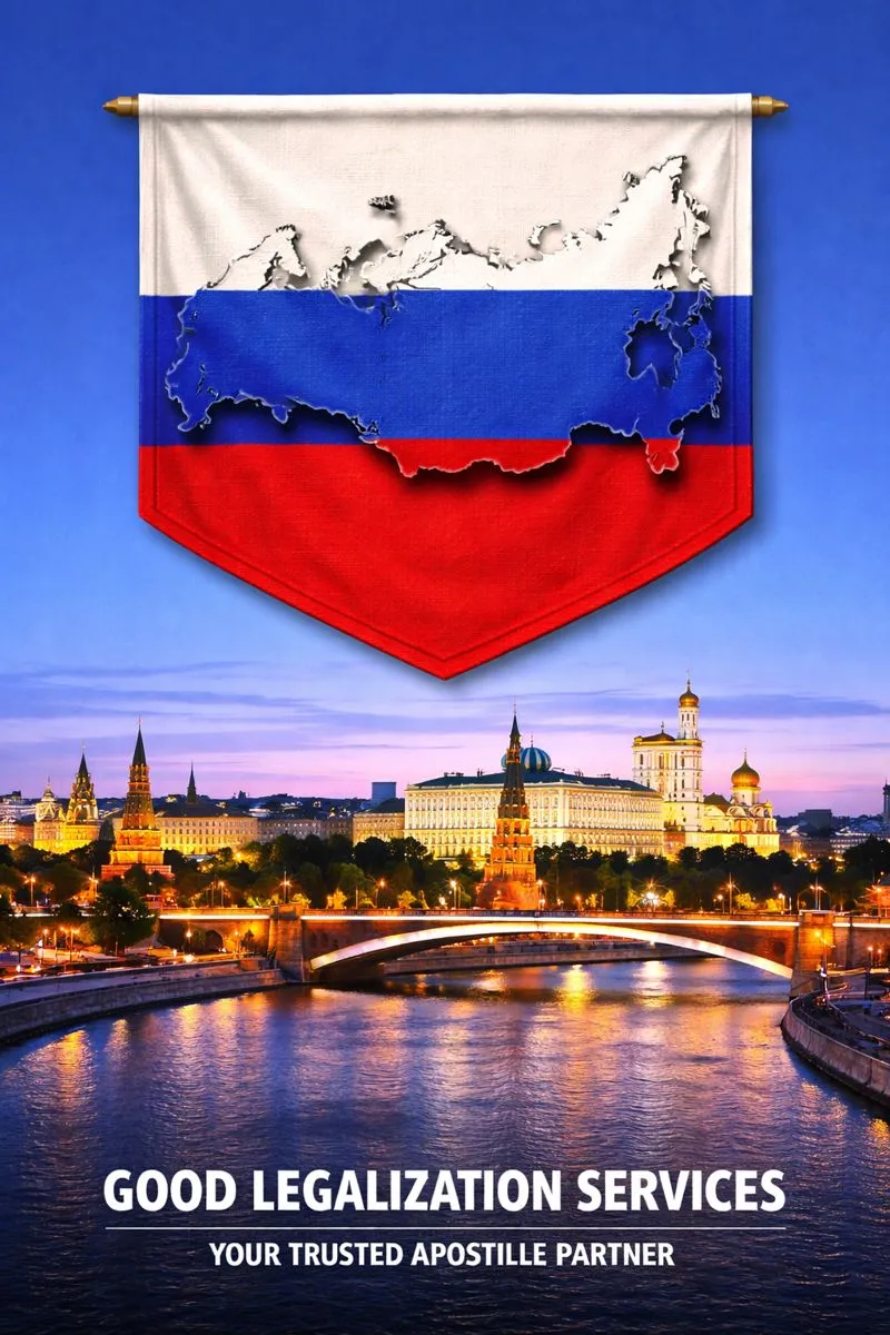 MEA Apostille for Russia document verification stamp