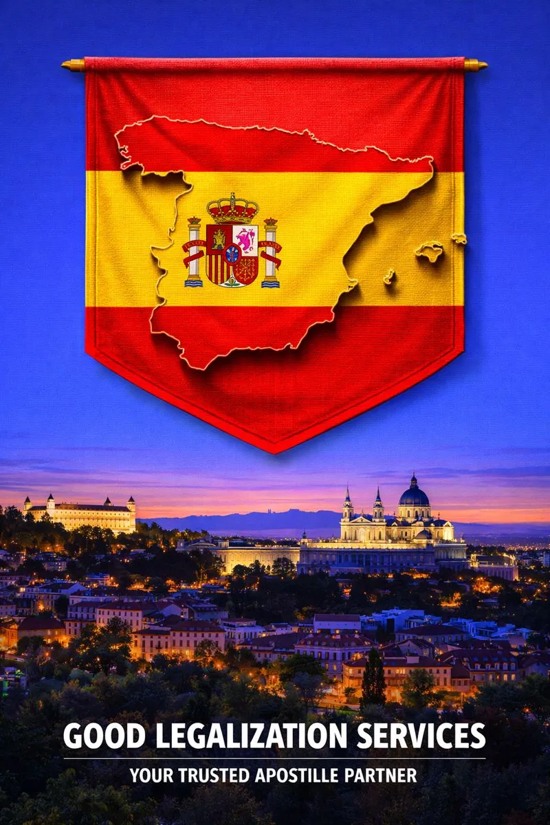 MEA Apostille for Spain document apostille stamp preview