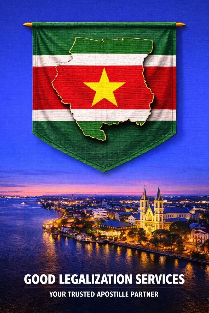 MEA Apostille for Suriname document authentication stamp
