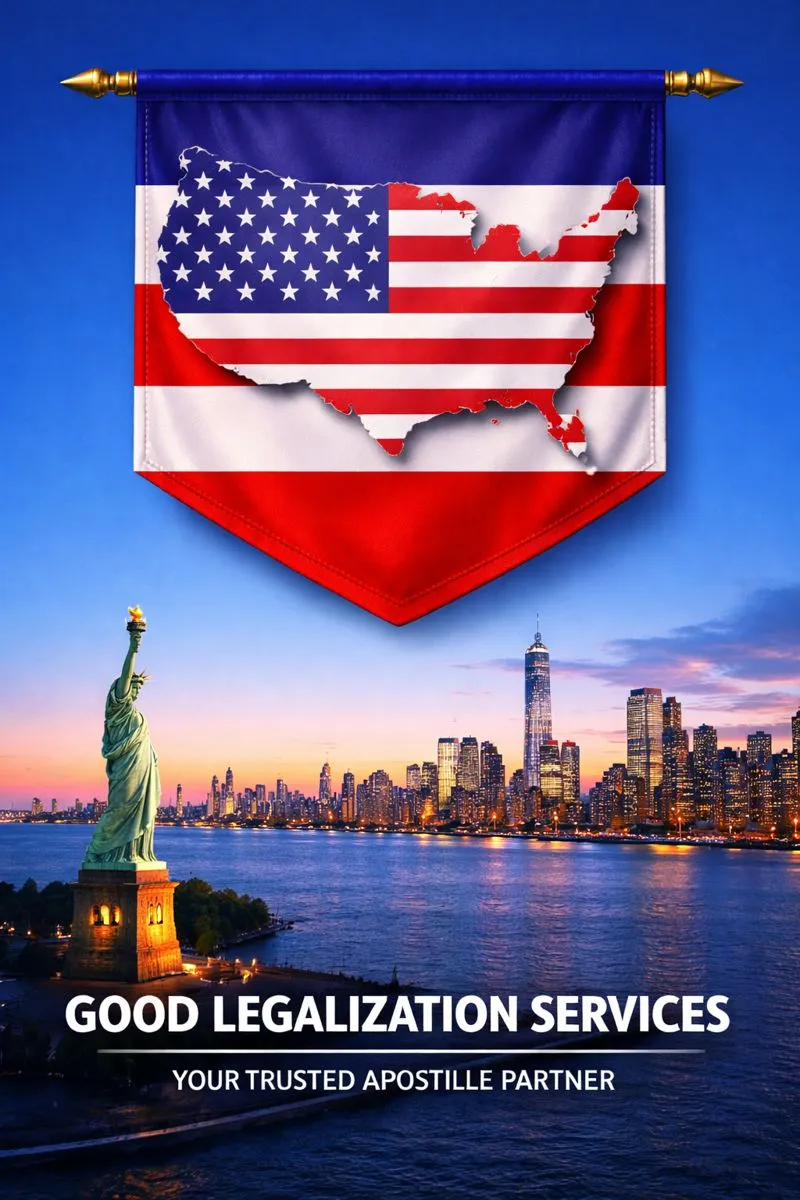 MEA Apostille for USA document authentication stamp preview