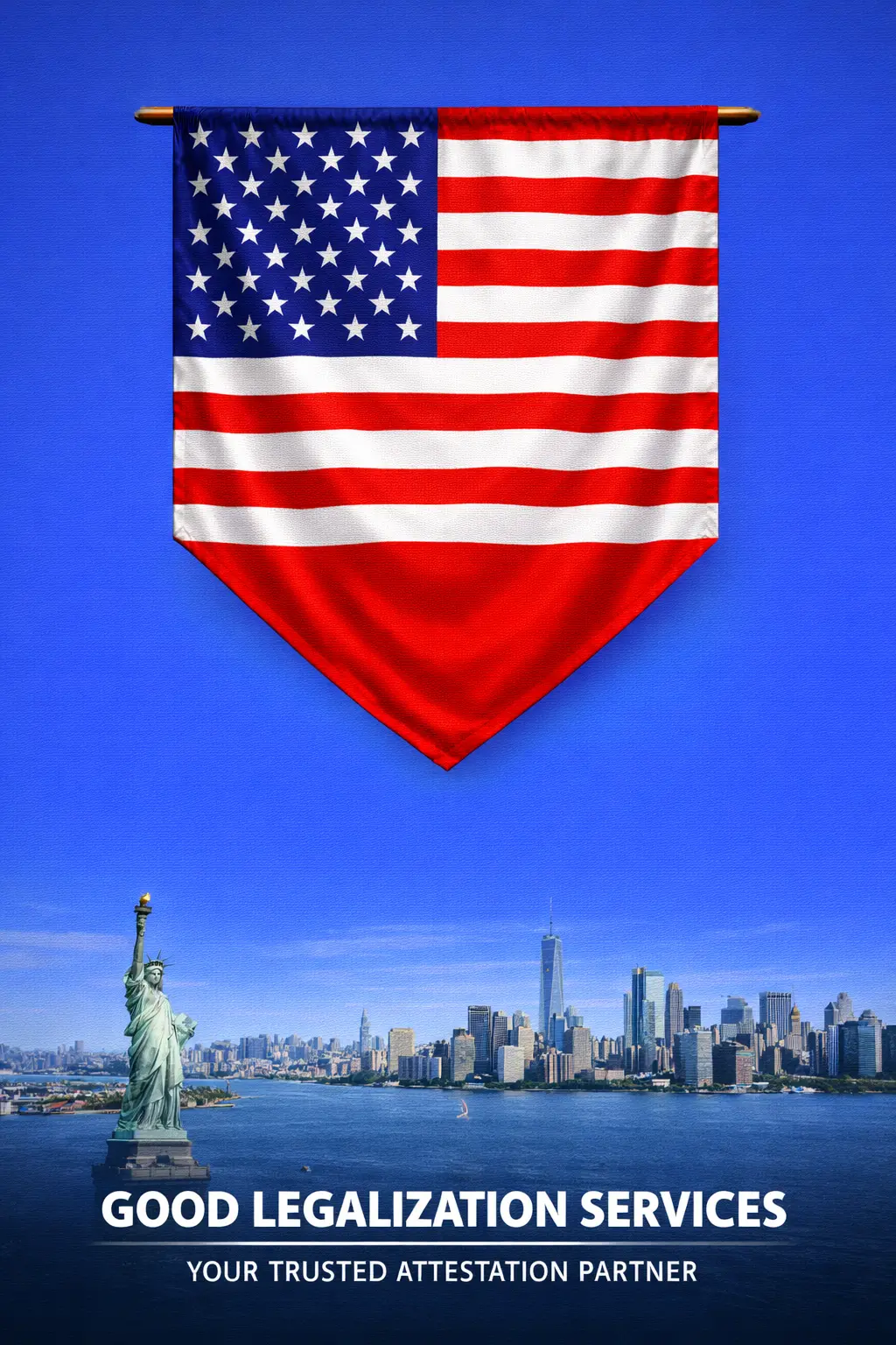 Professional banner representing USA Embassy Attestation Services with official document legalization concept