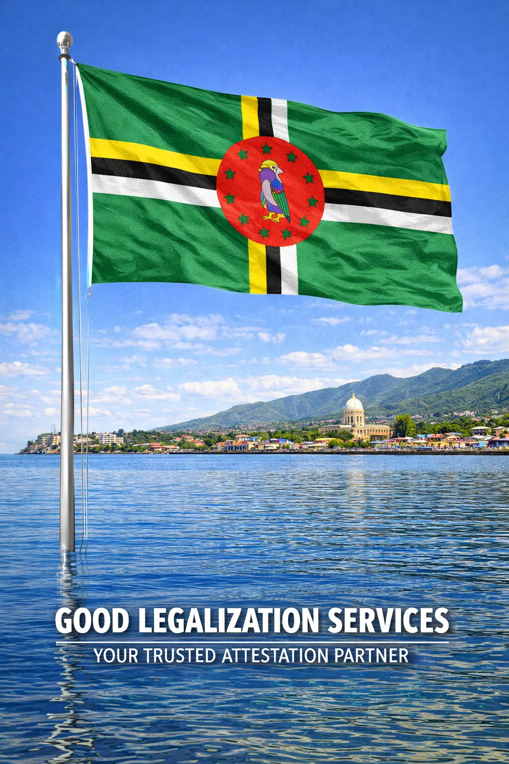 MEA Apostille for Dominica official document authentication stamp
