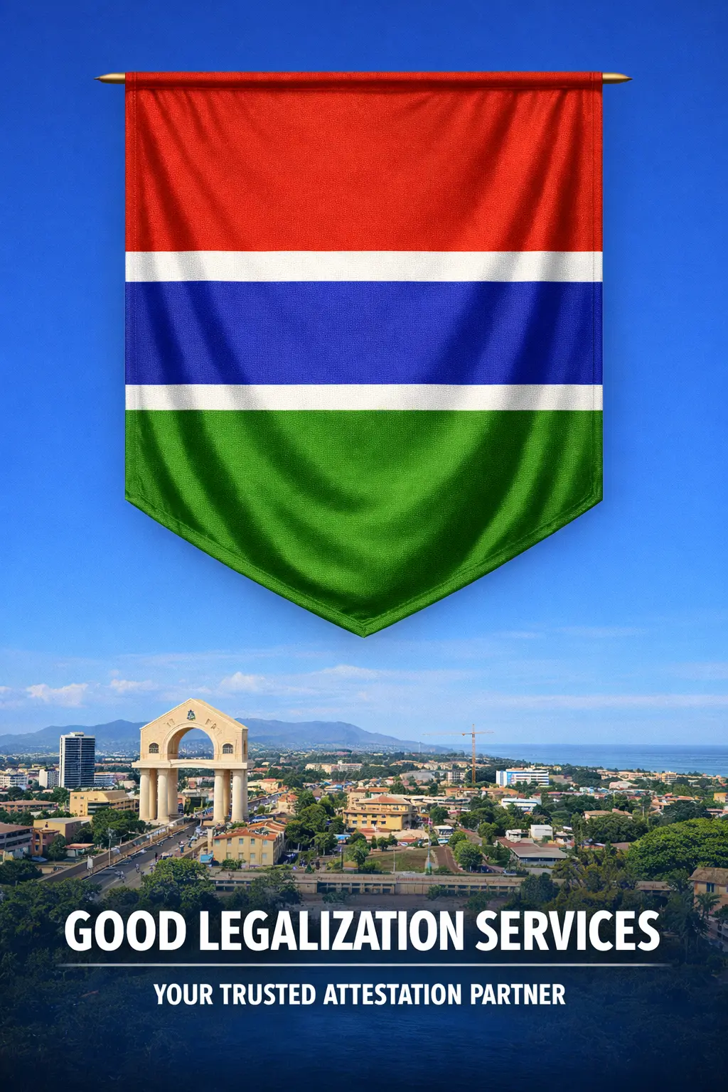 MEA Apostille for Gambia document authentication stamp example