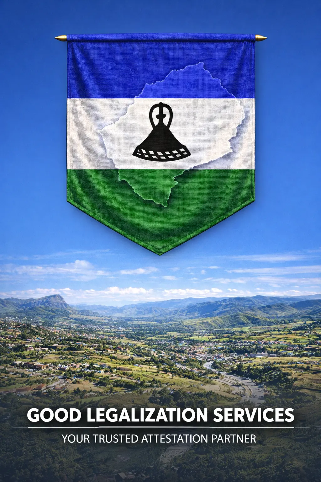 MEA Apostille for Lesotho document authentication stamp