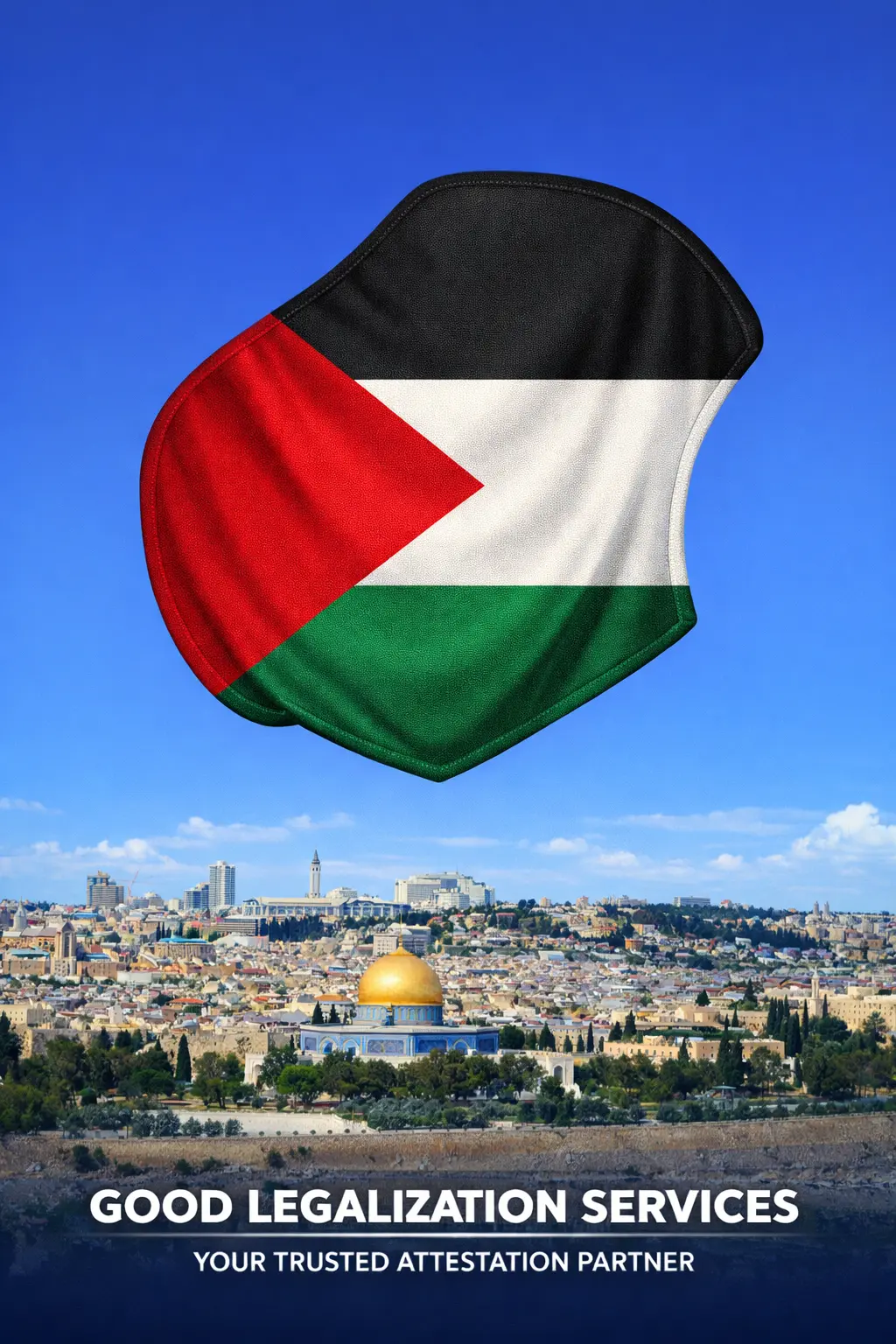 MEA Apostille for Palestinian Territory document authentication stamp view