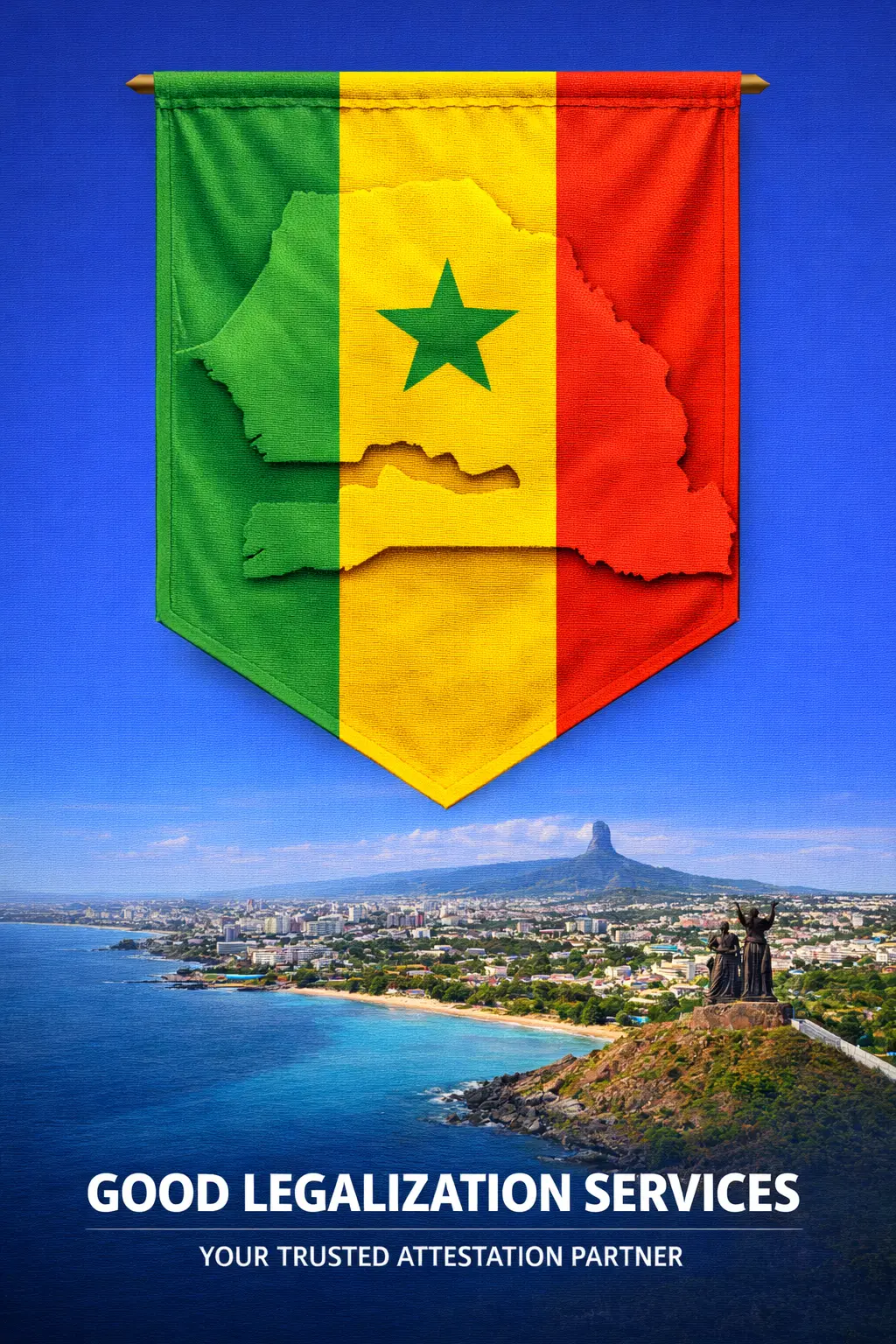Official document verification process under MEA Apostille for Senegal showing authentication stamp and certificate validation